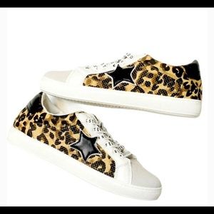 Steve Madden Leopard Print Sneakers